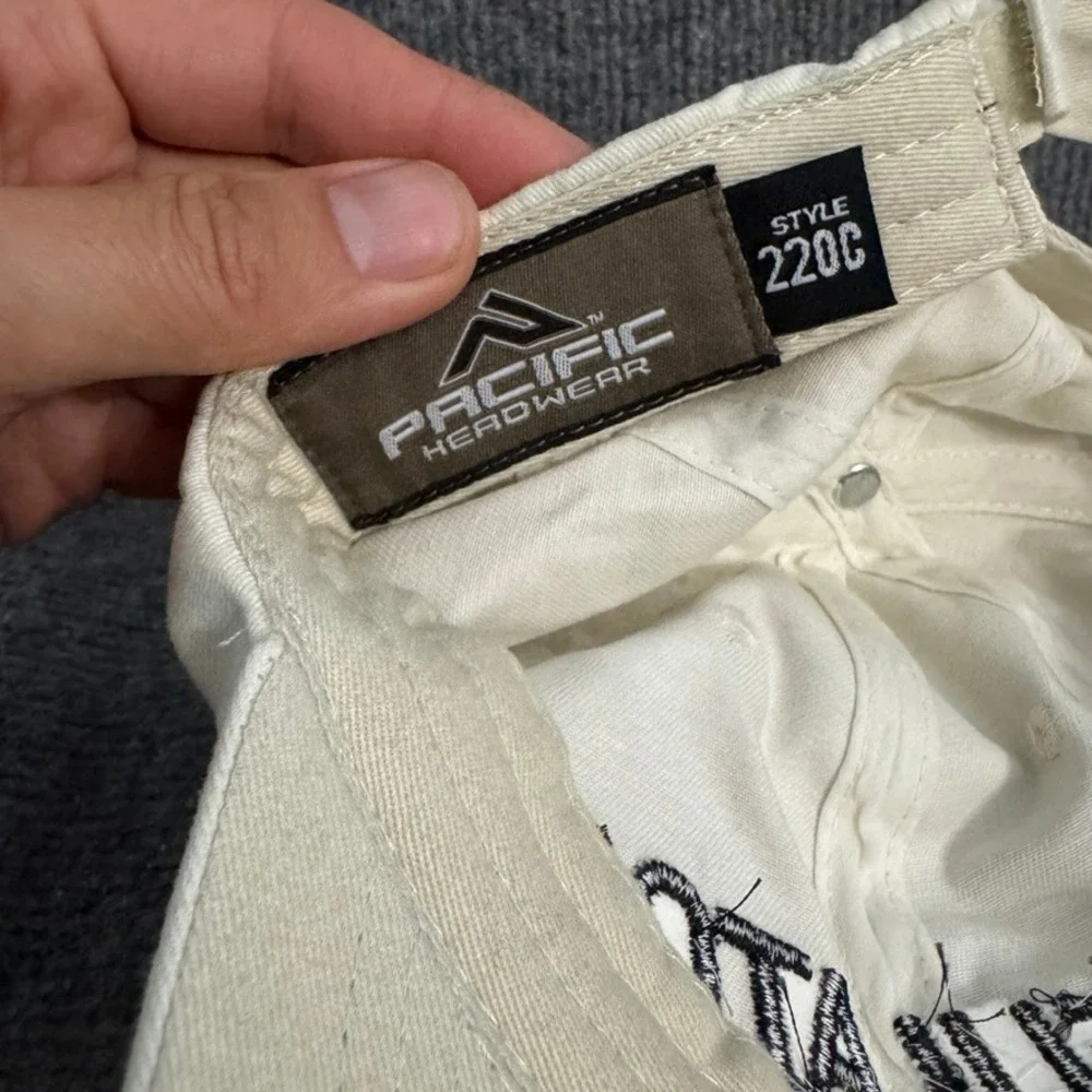 Pacific Headwear 220C Regulator Hat Cream Off White Embroidered Cap Mens OSFM